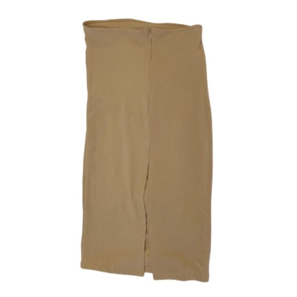 Tan Beige Women's BodyCon Night-Out Top and Skirt Dress Set Size Medium - Picture 4 of 4